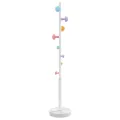 Porte-manteau blanc 172 cm fer enduit de poudre