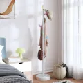 Porte-manteau blanc 172 cm fer enduit de poudre