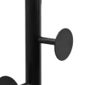 Porte-manteau noir 176 cm fer enduit de poudre