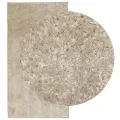 Tapis ISTAN à poils longs aspect brillant beige 80x150 cm