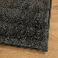 Tapis ISTAN à poils longs aspect brillant anthracite 80x150 cm