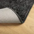 Tapis ISTAN à poils longs aspect brillant anthracite 80x150 cm