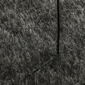 Tapis ISTAN à poils longs aspect brillant anthracite 80x150 cm