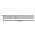 Tapis rectangulaire marron foncé 60x500 cm bambou