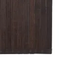 Tapis carré marron foncé 100x100 cm bambou