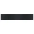 Tapis rectangulaire noir 70x400 cm bambou