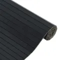 Tapis rectangulaire noir 70x400 cm bambou