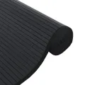 Tapis rectangulaire noir 60x400 cm bambou