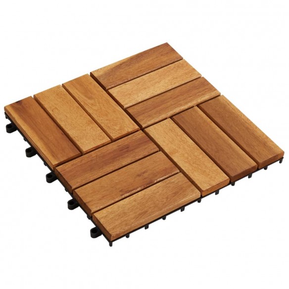 Carreaux de terrasse 30x30 cm 10 pcs Acacia