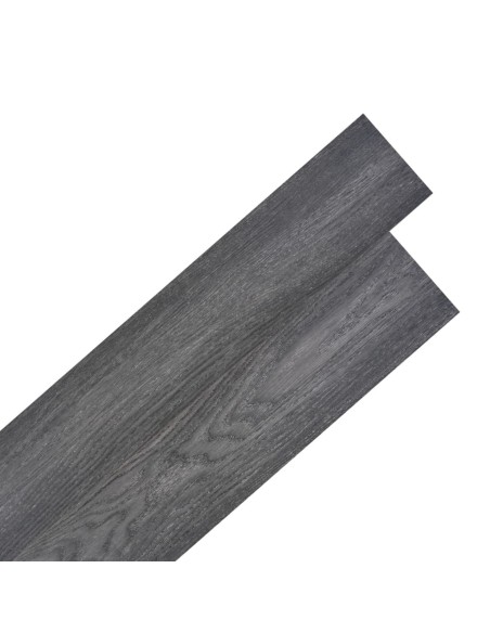 Planche de plancher PVC autoadhésif 5,02 m² 2 mm Noir et blanc