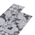 Planches de plancher PVC 5,02 m² 2 mm Autoadhésif Motif de gris
