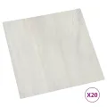 Planches de plancher autoadhésives 20 pcs PVC 1,86 m² Crème