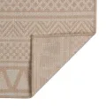 Tapis à tissage plat d'extérieur 200x280 cm Rayures brunes