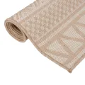 Tapis à tissage plat d'extérieur 200x280 cm Rayures brunes
