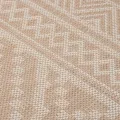 Tapis à tissage plat d'extérieur 200x280 cm Rayures brunes