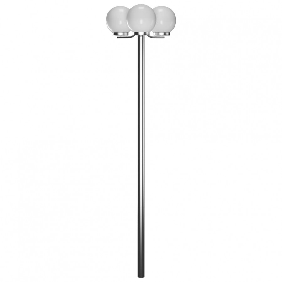 Lampadaire de jardin 3 lampes 220 cm