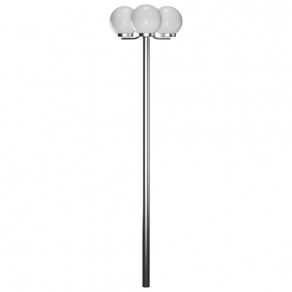 Lampadaire de jardin 3 lampes 220 cm