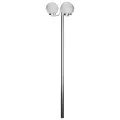 Lampadaire de jardin 3 lampes 220 cm