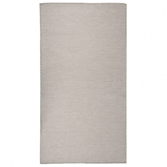 Tapis à tissage plat d'extérieur 80x150 cm Taupe