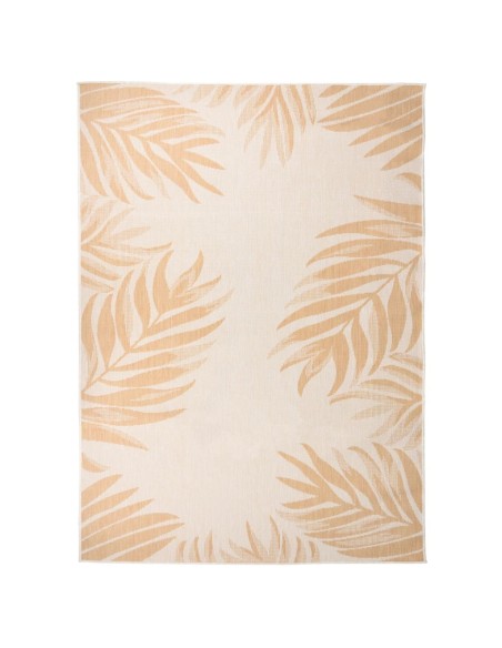 Tapis à tissage plat d'extérieur 200x280 cm Motif de feuille