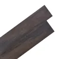 Planche de plancher PVC autoadhésif 5,02 m² 2 mm Marron foncé