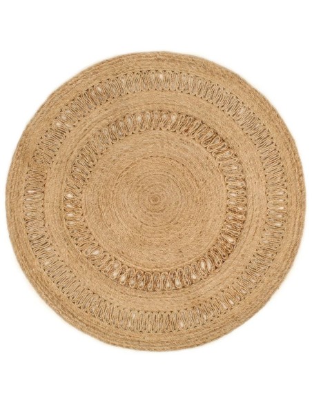 Tapis Jute tressé à la main 150 cm Rond