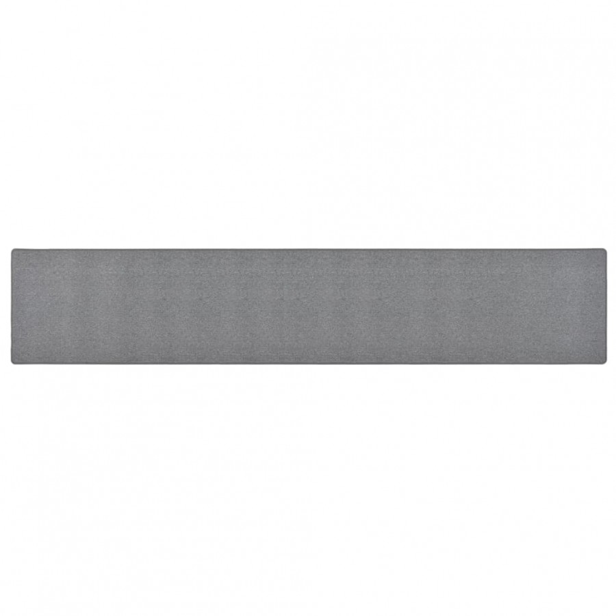 Tapis de couloir Gris foncé 50x300 cm