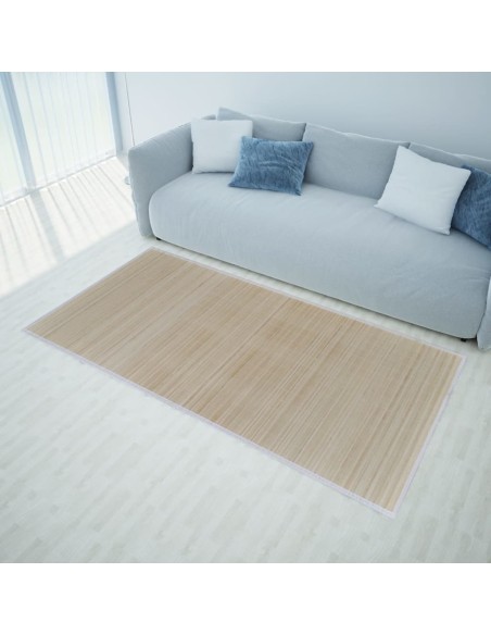 Tapis rectangulaires Bambou naturel 4 pcs 120x180 cm