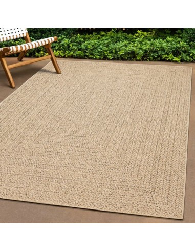 Tapis 140x200 cm aspect jute intérieur et extérieur