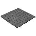 Carreaux de terrasse 30x30 cm 11 pcs Gris WPC 1 m2