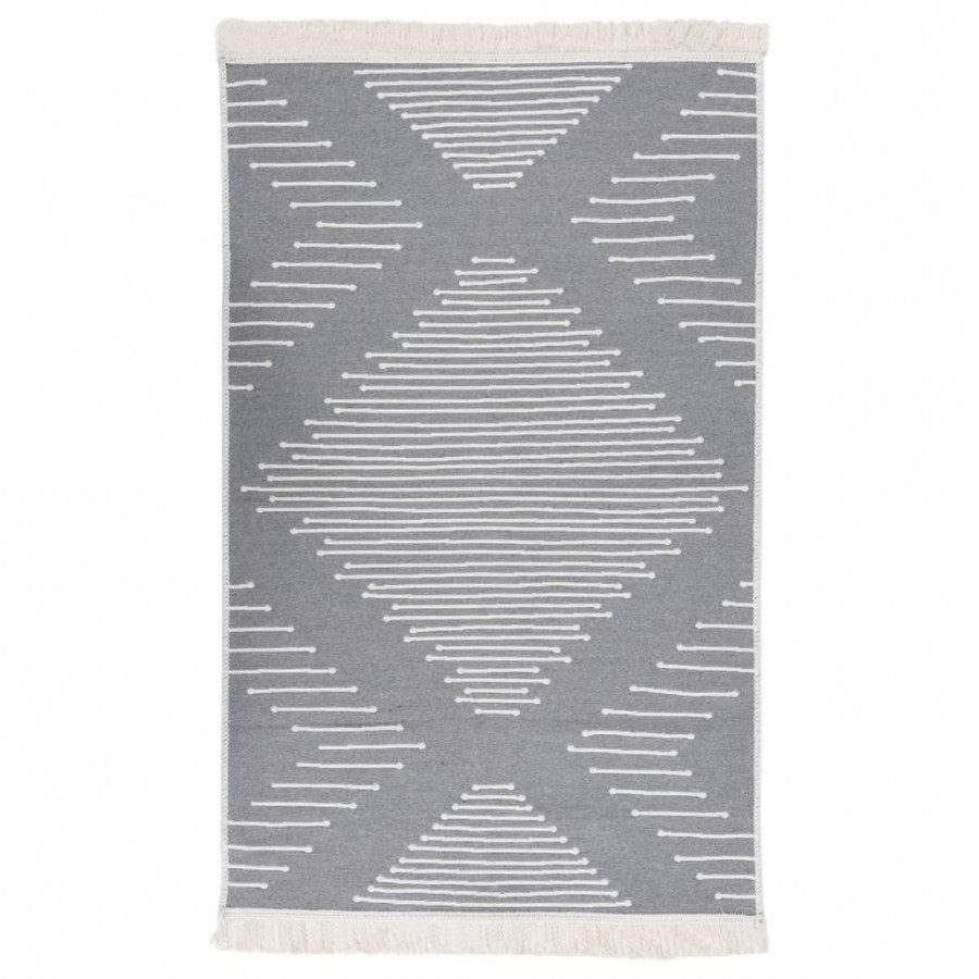 Tapis Gris foncé 120x180 cm Coton