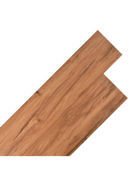 Planches de plancher PVC Non auto-adhésif 4,46 m² Orme naturel