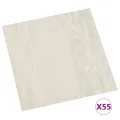 Planches de plancher autoadhésives 55 pcs PVC 5,11 m² Crème