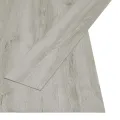 Planches de plancher autoadhésives 4,46 m² 3 mm PVC Gris clair