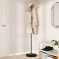 Porte-manteau noir 177 cm fer enduit de poudre