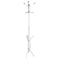 Porte-manteau blanc 176 cm fer enduit de poudre