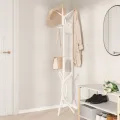 Porte-manteau blanc 176 cm fer enduit de poudre