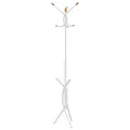 Porte-manteau blanc 176 cm fer enduit de poudre