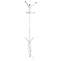 Porte-manteau blanc 176 cm fer enduit de poudre