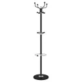 Porte-manteau avec porte-parapluie noir fer enduit de poudre