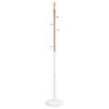 Porte-manteau blanc 177 cm fer enduit de poudre