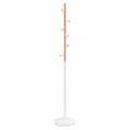 Porte-manteau blanc 177 cm fer enduit de poudre