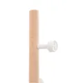 Porte-manteau blanc 177 cm fer enduit de poudre