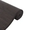 Tapis rectangulaire marron foncé 100x200 cm bambou