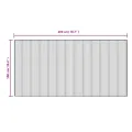 Tapis rectangulaire marron foncé 100x200 cm bambou