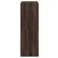 Buffet haut avec portes chêne marron bois d'ingénierie