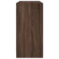 Buffet chêne marron 102x37x75,5 cm bois d'ingénierie