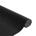Tapis rectangulaire noir 80x500 cm bambou
