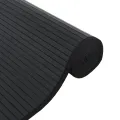 Tapis rectangulaire noir 70x400 cm bambou