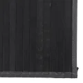 Tapis rectangulaire noir 80x500 cm bambou